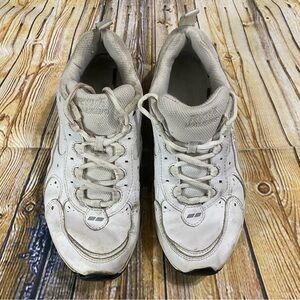 Ryka Walking White Leather Shoes Size 7.5